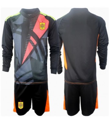 Spain Goalkeeper Replica Away Stadium Kit for Kids Euro 2024 Long Sleeve (+ pants)